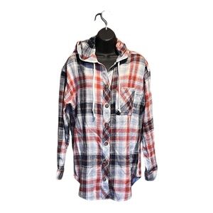 🍂 Maurice's Hooded Button Down Shirt
